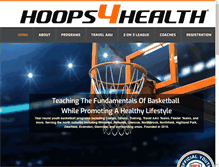 Tablet Screenshot of hoops4health.com